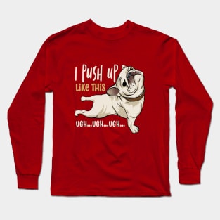 ugly dog memes cartoon Long Sleeve T-Shirt